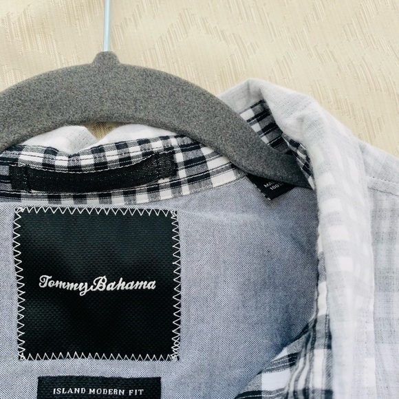 Tommy Bahama Island Modern Fit Plaid Button down Shirt Size XL - Picture 3 of 6